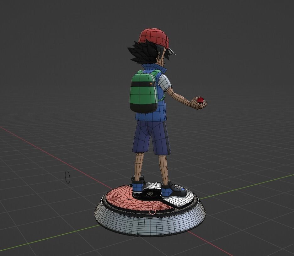 Ash Ketchum - Pokemon 3D model_7
