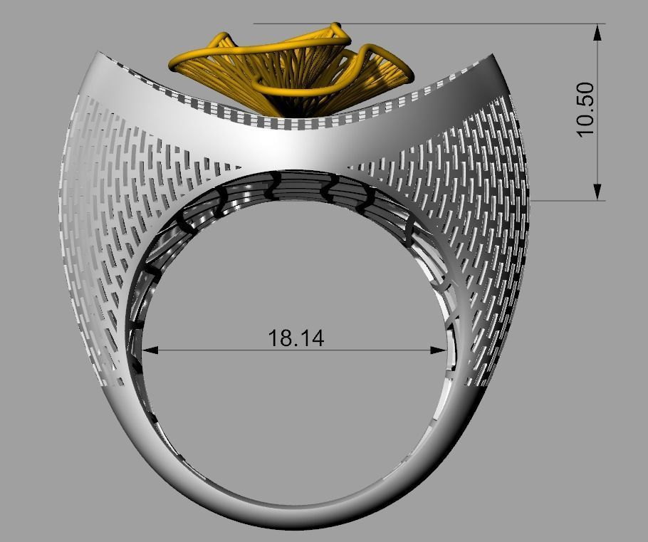  DOUBLE PIECE RING COLLECTION-R02 3D print model_3