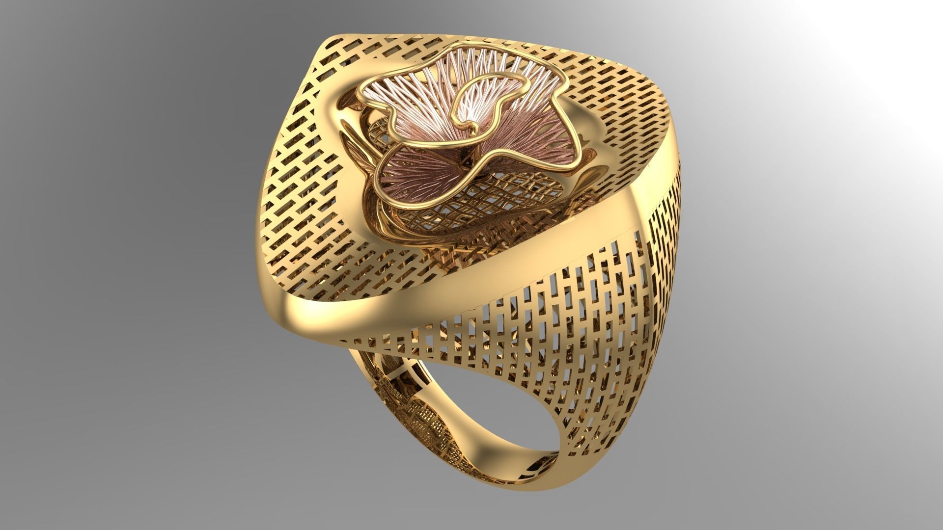  DOUBLE PIECE RING COLLECTION-R02 3D print model_1
