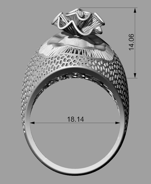 DOUBLE PIECE RING COLLECTION-R03 3D print model_3