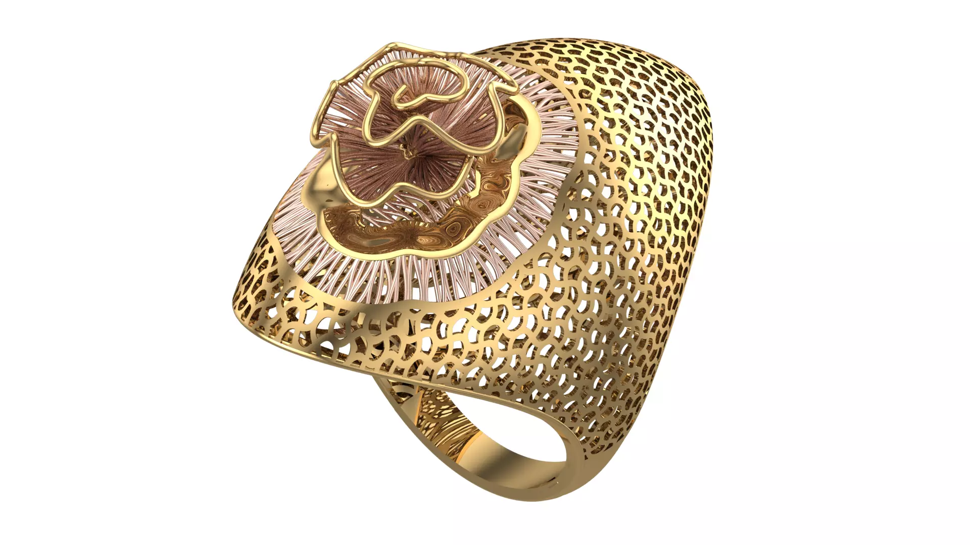 DOUBLE PIECE RING COLLECTION-R03 3D print model_0