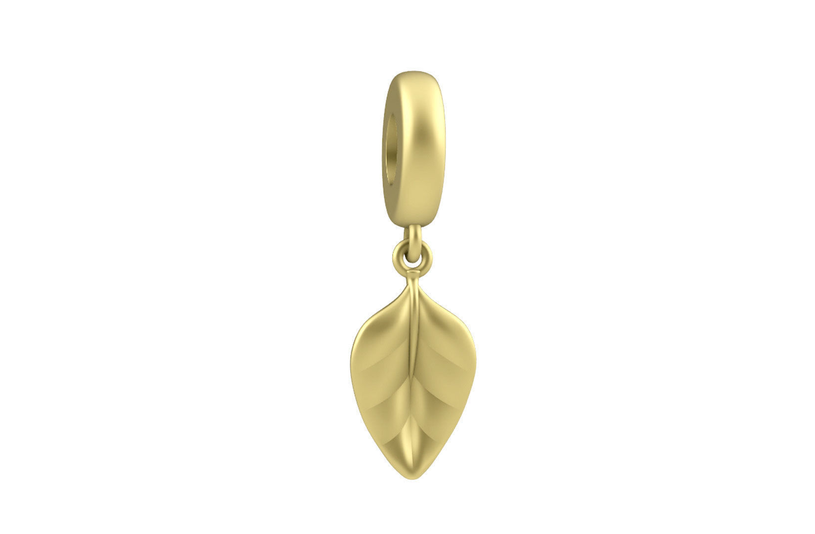 Leaf Charm Set - Leaf Charm for Ring Earrings Bracelet 3D print model_7