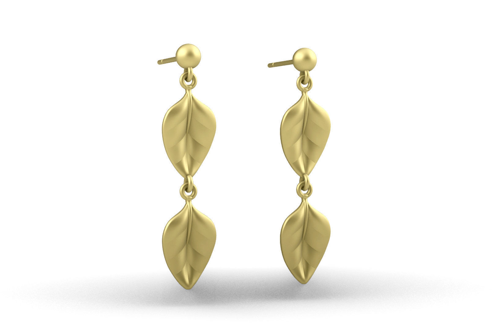 Leaf Charm Set - Leaf Charm for Ring Earrings Bracelet 3D print model_14