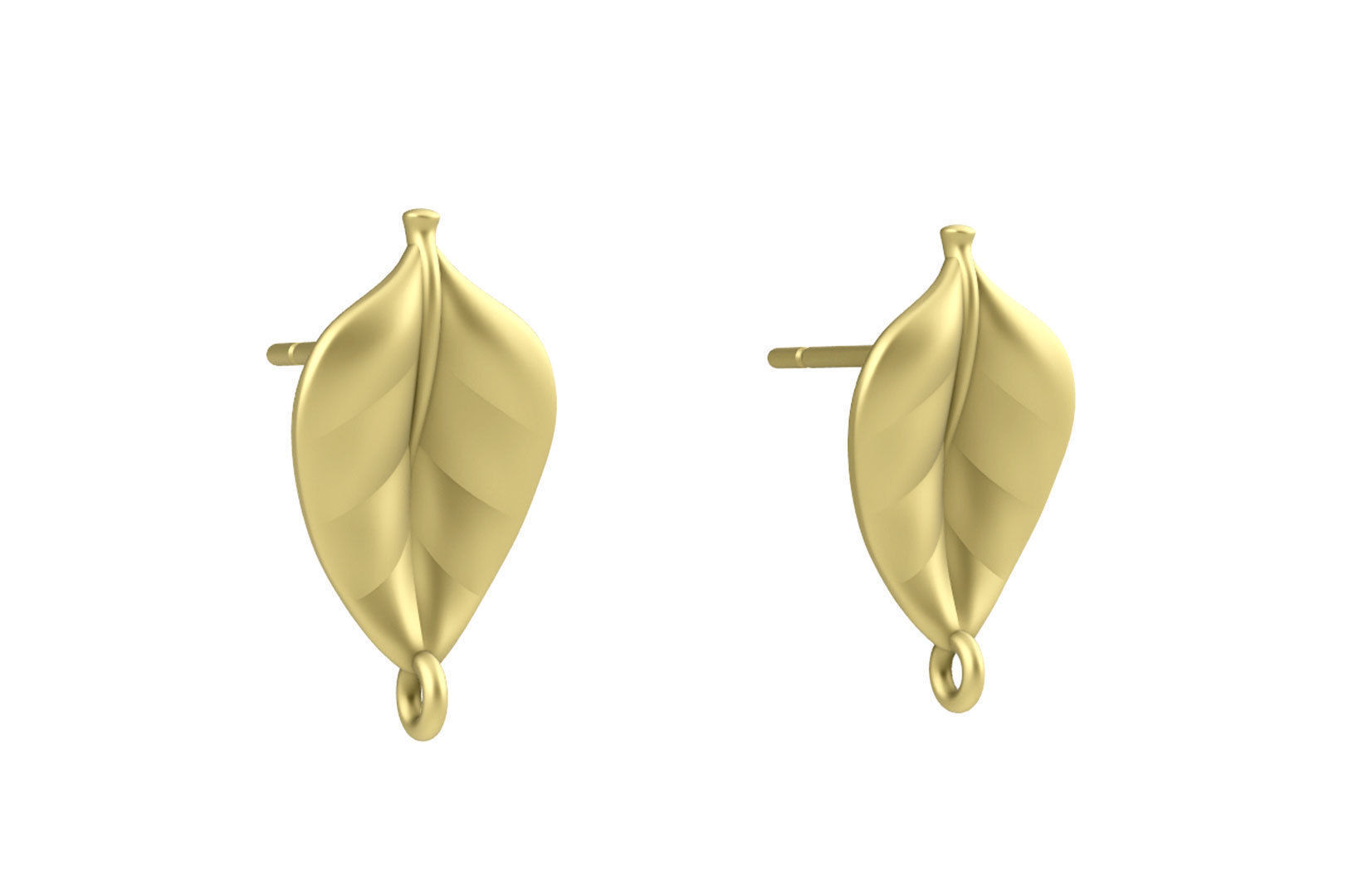 Leaf Charm Set - Leaf Charm for Ring Earrings Bracelet 3D print model_11
