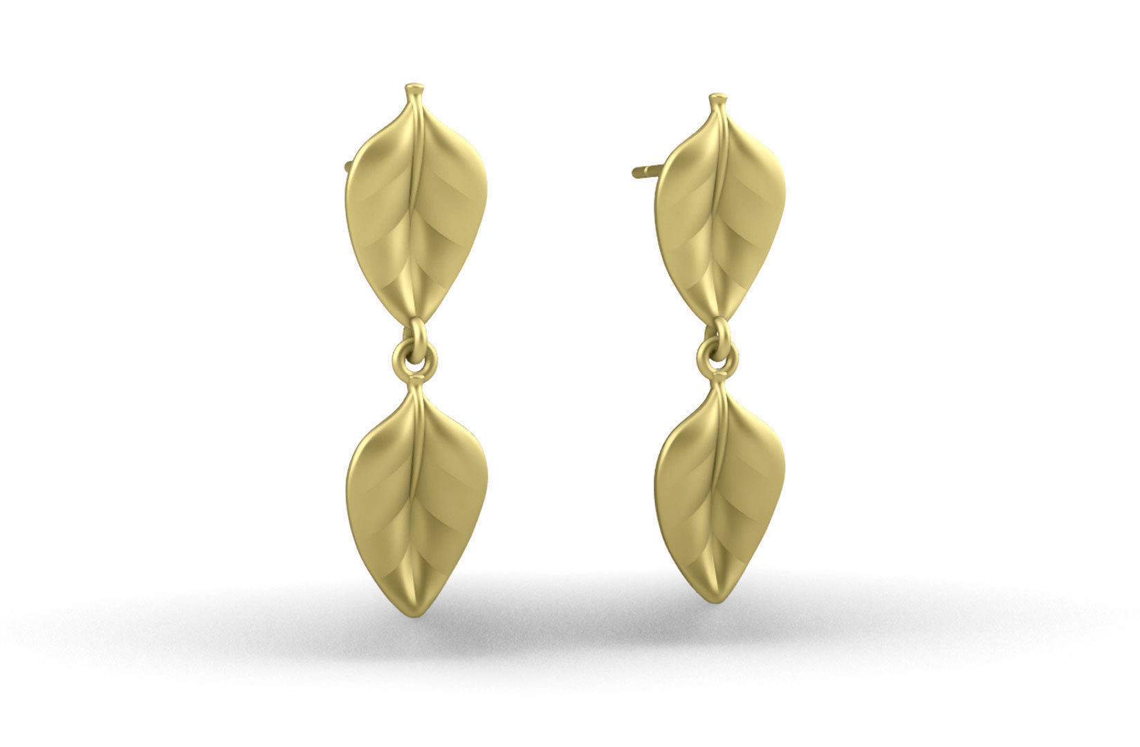 Leaf Charm Set - Leaf Charm for Ring Earrings Bracelet 3D print model_12