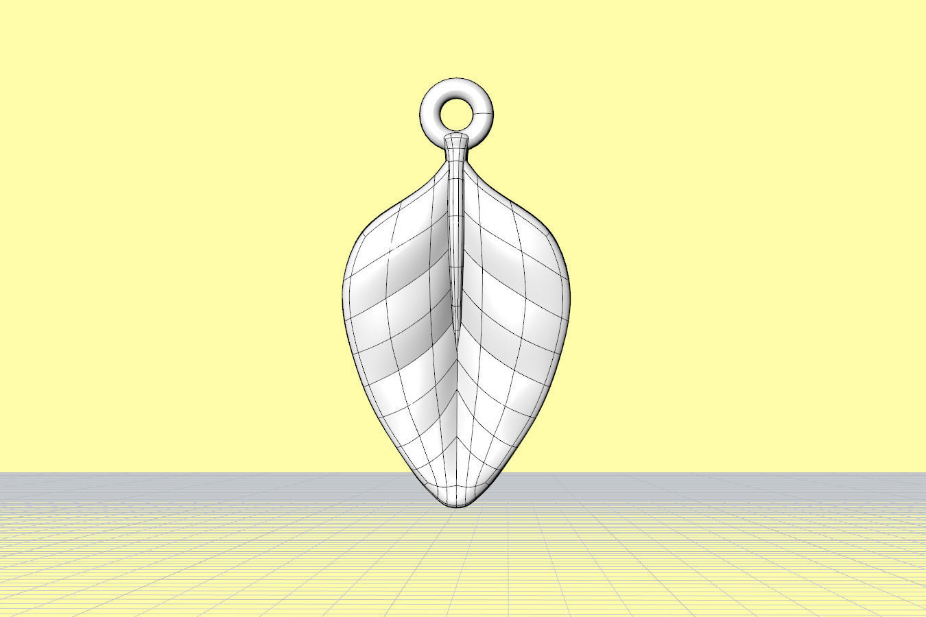 Leaf Charm Set - Leaf Charm for Ring Earrings Bracelet 3D print model_17