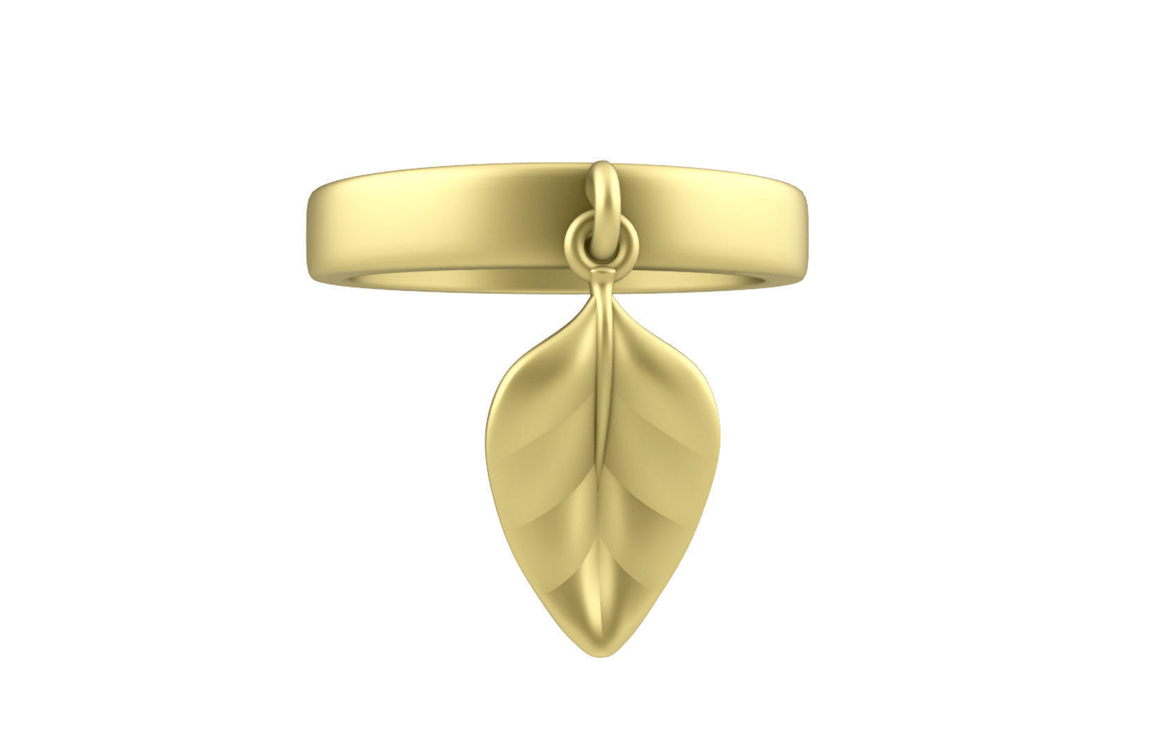 Leaf Charm Set - Leaf Charm for Ring Earrings Bracelet 3D print model_16