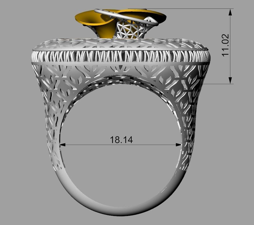 DOUBLE PIECE RING COLLECTION-R06 3D print model_3