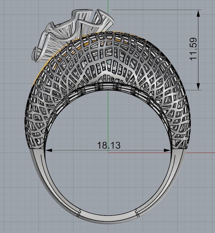 DOUBLE PIECE RING COLLECTION-R07 3D print model_3