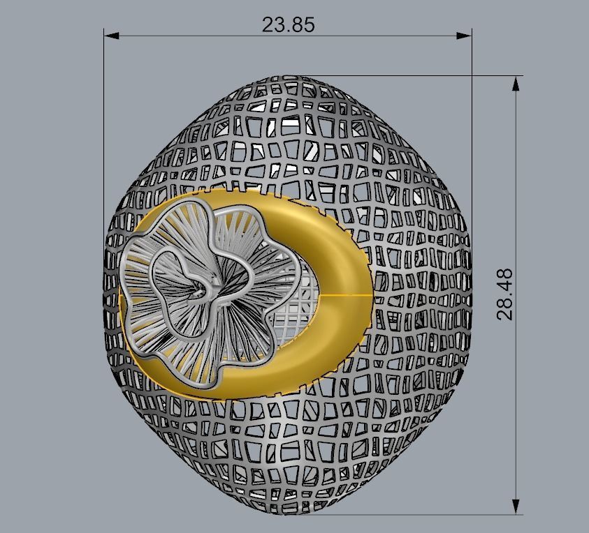 DOUBLE PIECE RING COLLECTION-R07 3D print model_2