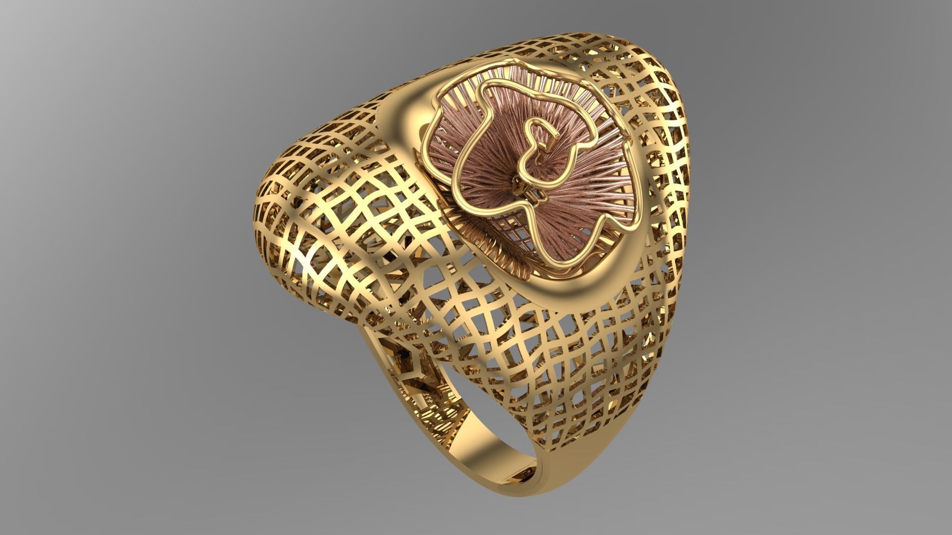 DOUBLE PIECE RING COLLECTION-R07 3D print model_1
