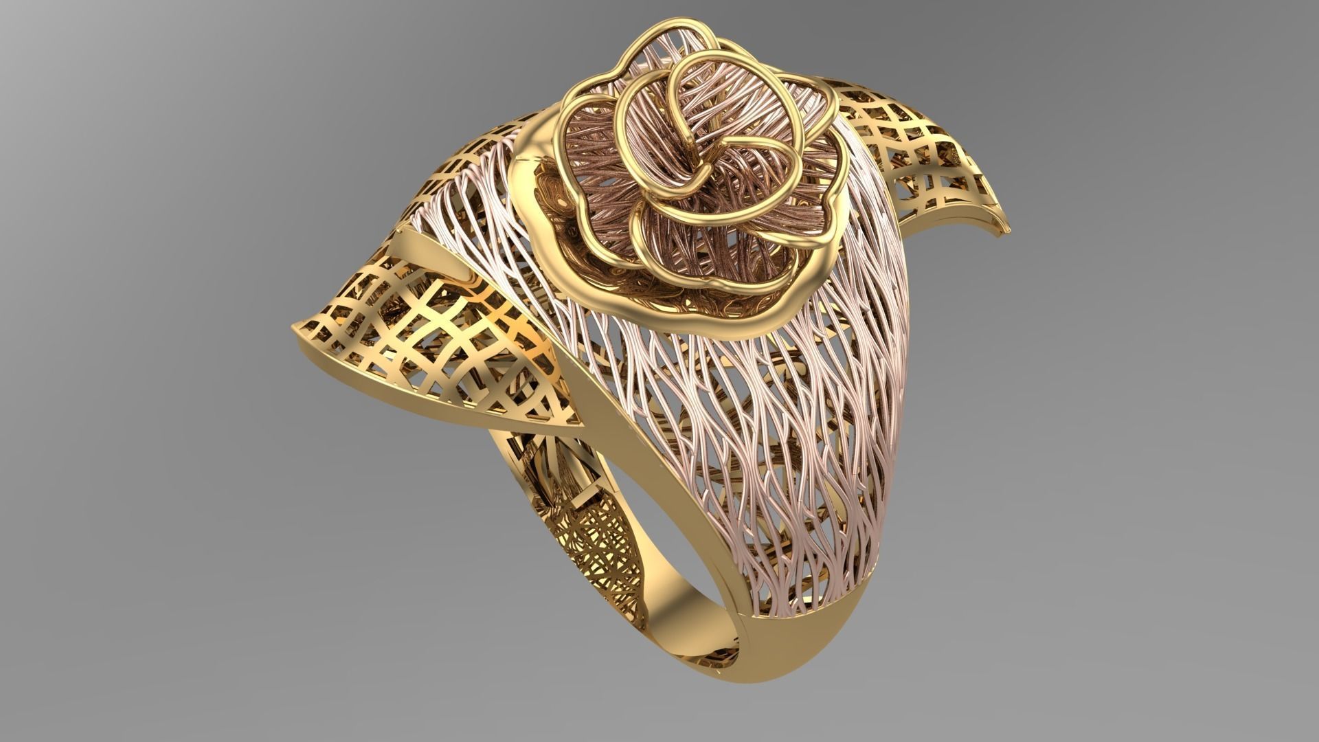 DOUBLE PIECE RING COLLECTION-R10 3D print model_1