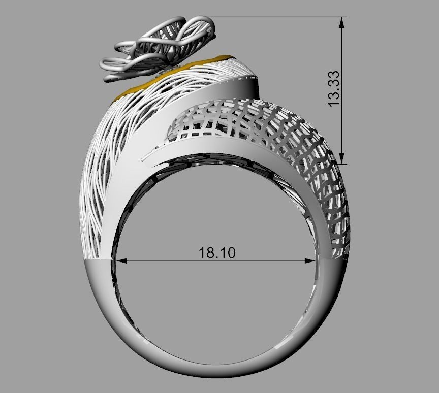 DOUBLE PIECE RING COLLECTION-R10 3D print model_3