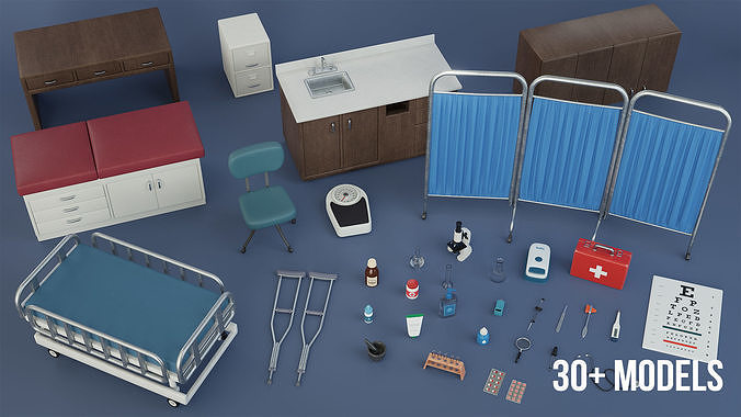 Medical Accessories Kit 3D model