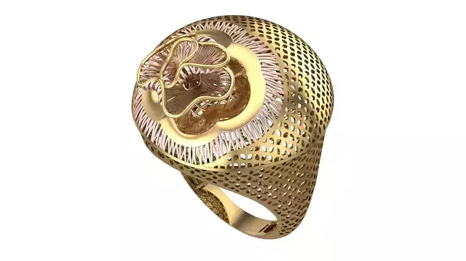 DOUBLE PIECE RING COLLECTION-R11 3D print model