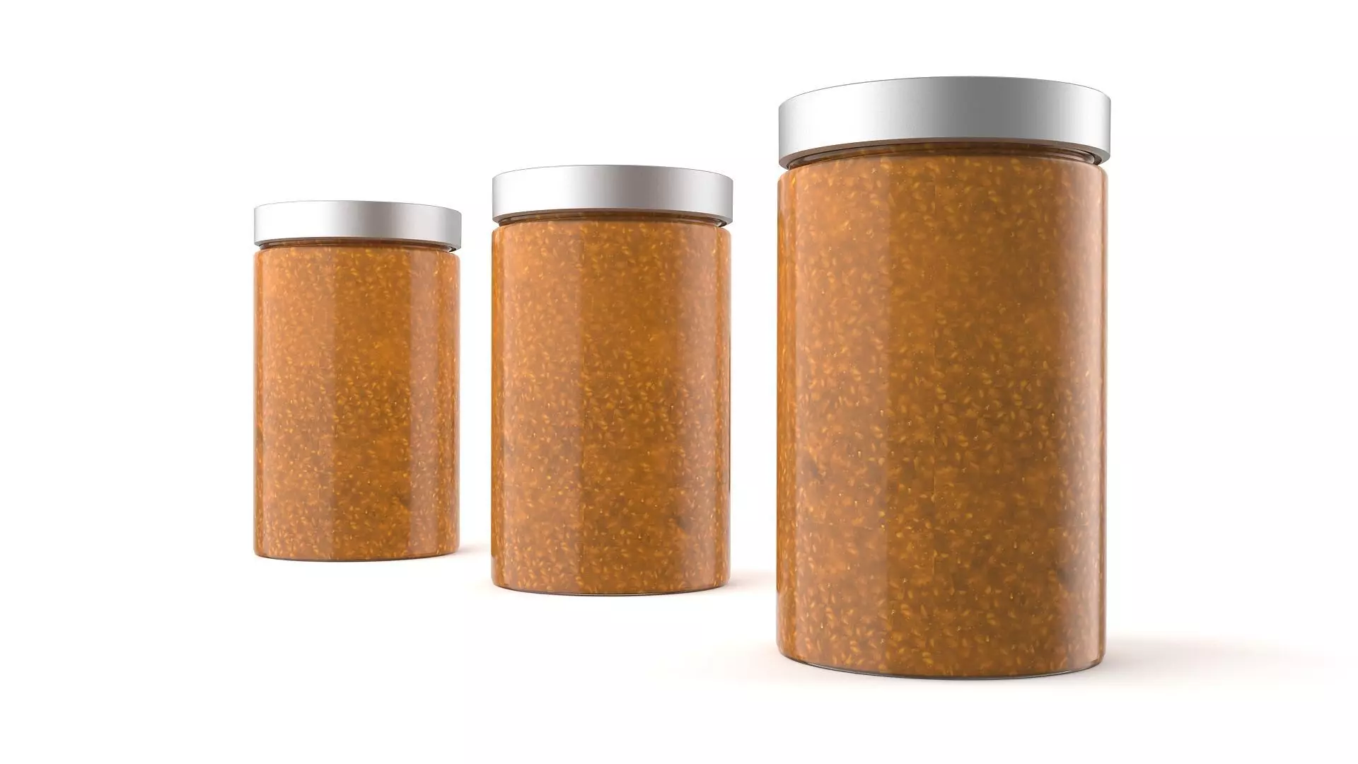 Glass Jam Jar  3D model_0