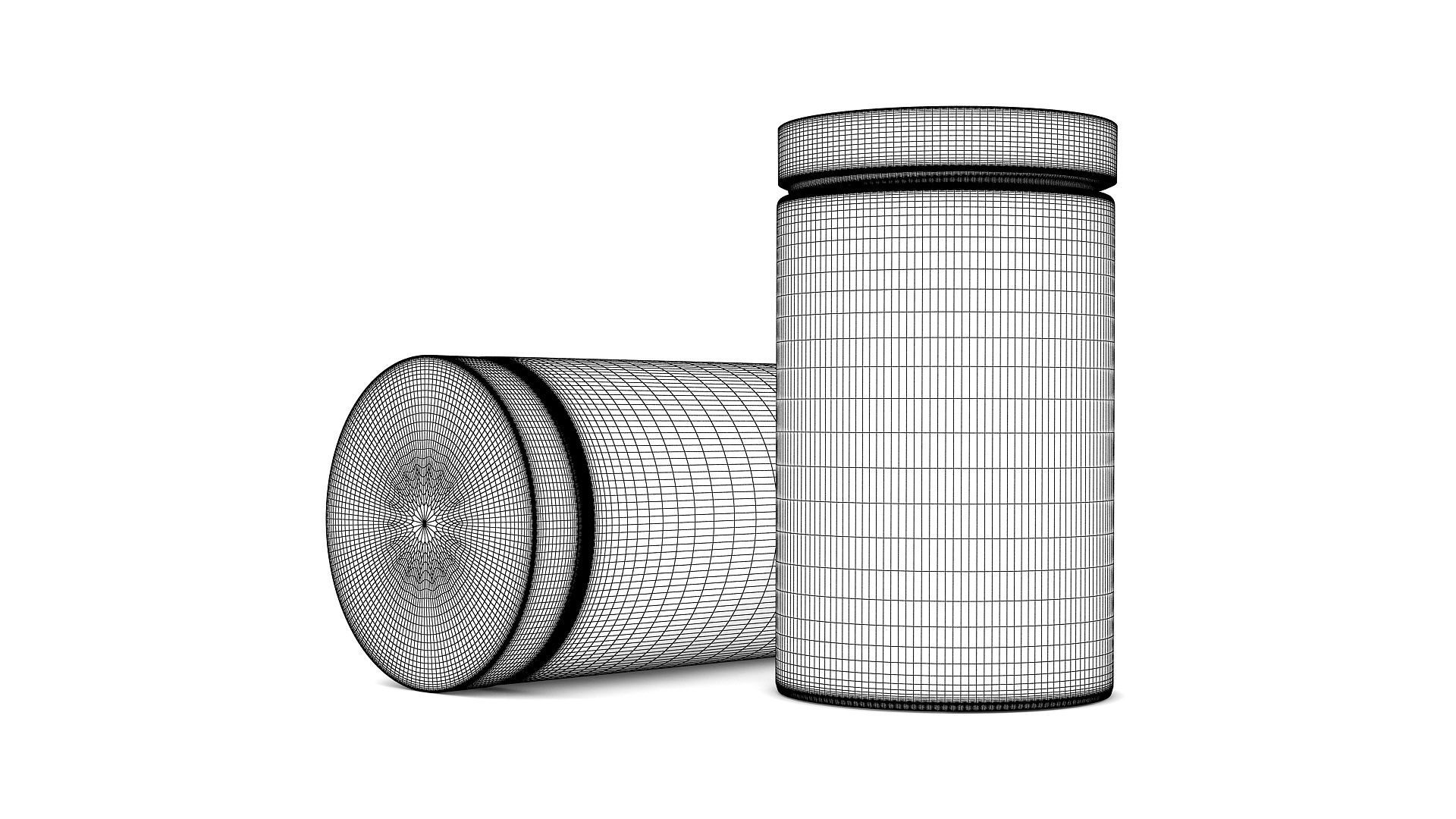 Glass Jam Jar  3D model_5