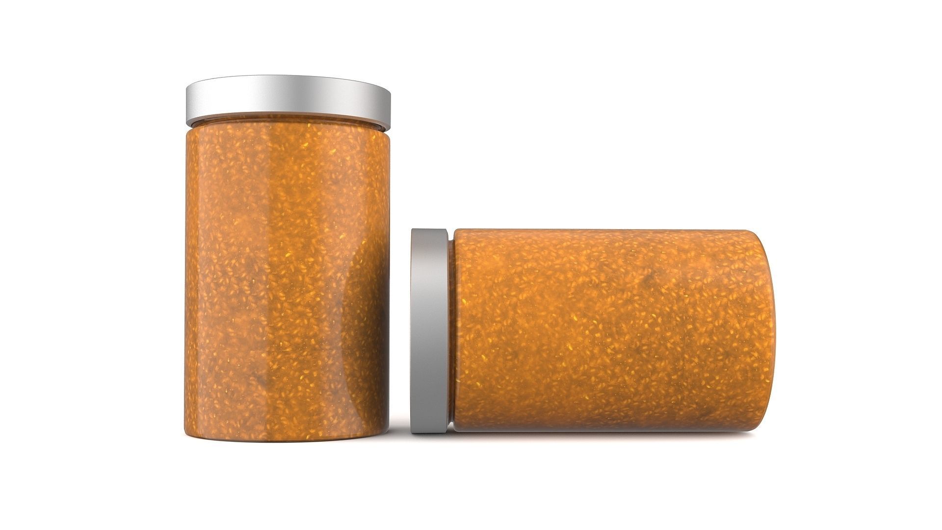 Glass Jam Jar  3D model_4