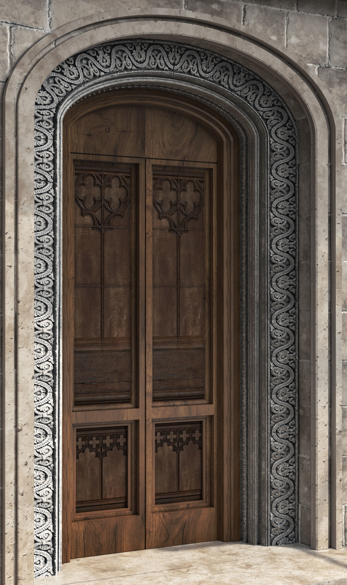 brick building 2 3D model_7