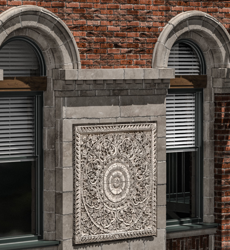 brick building 2 3D model_9