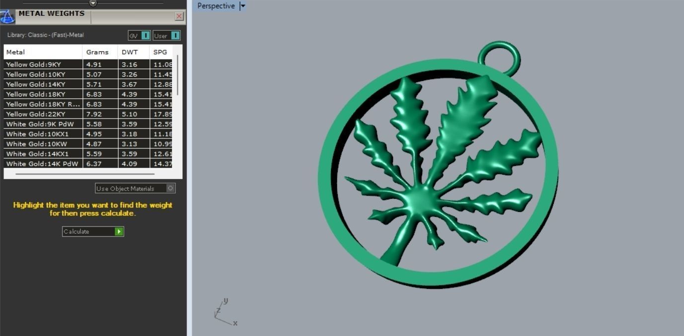 Marijuana Signet Ring and Pendant Set Collection _6
