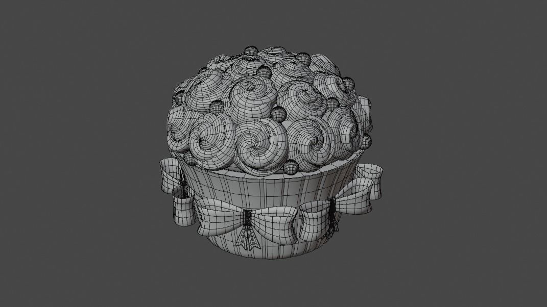Cupcake 3d Model 3D model_3