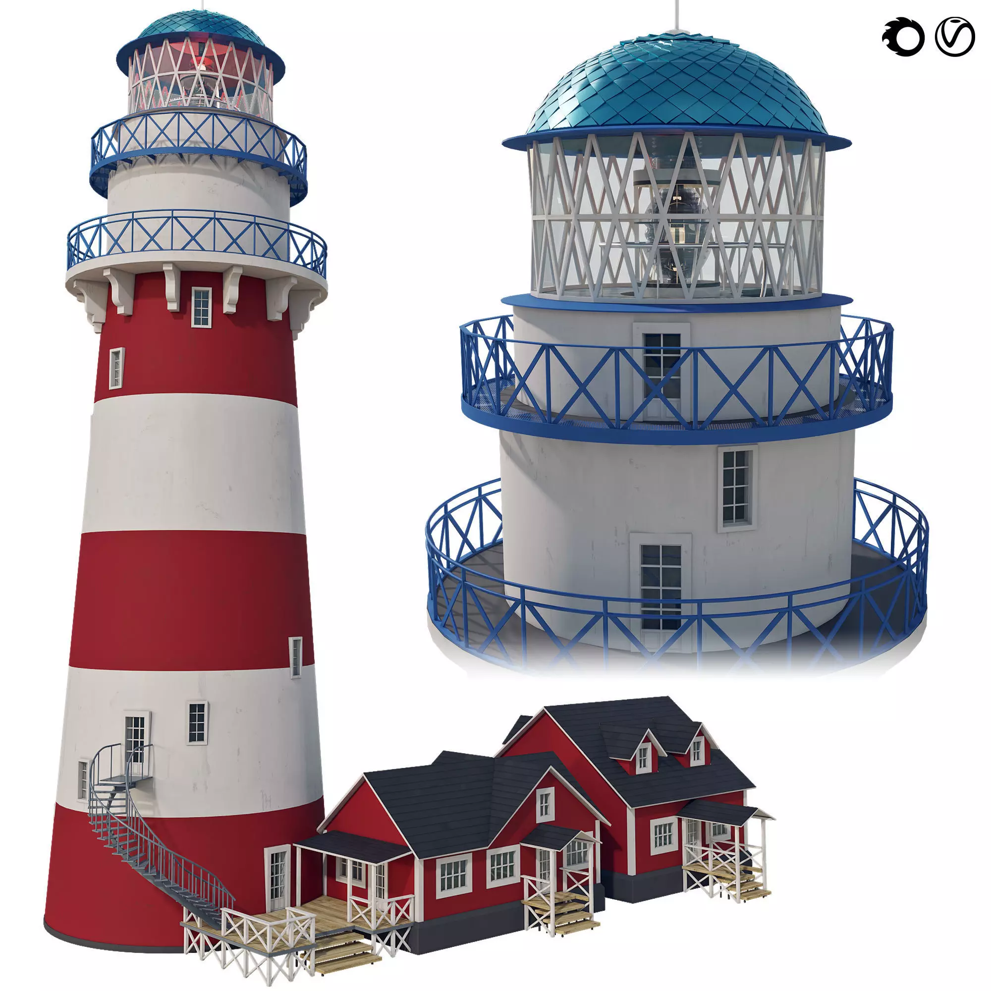 Lighthouse 2 3D model_0