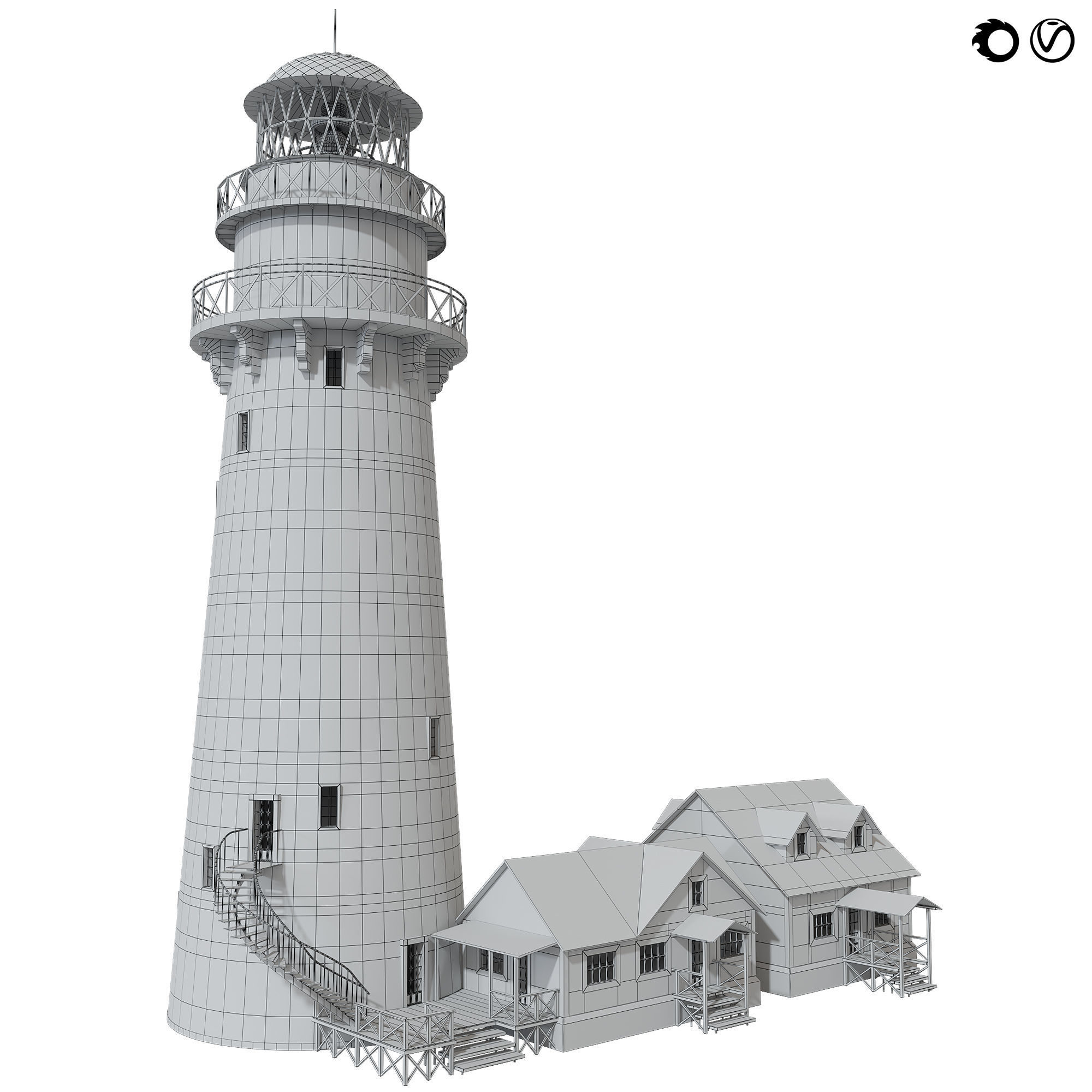 Lighthouse 2 3D model_4