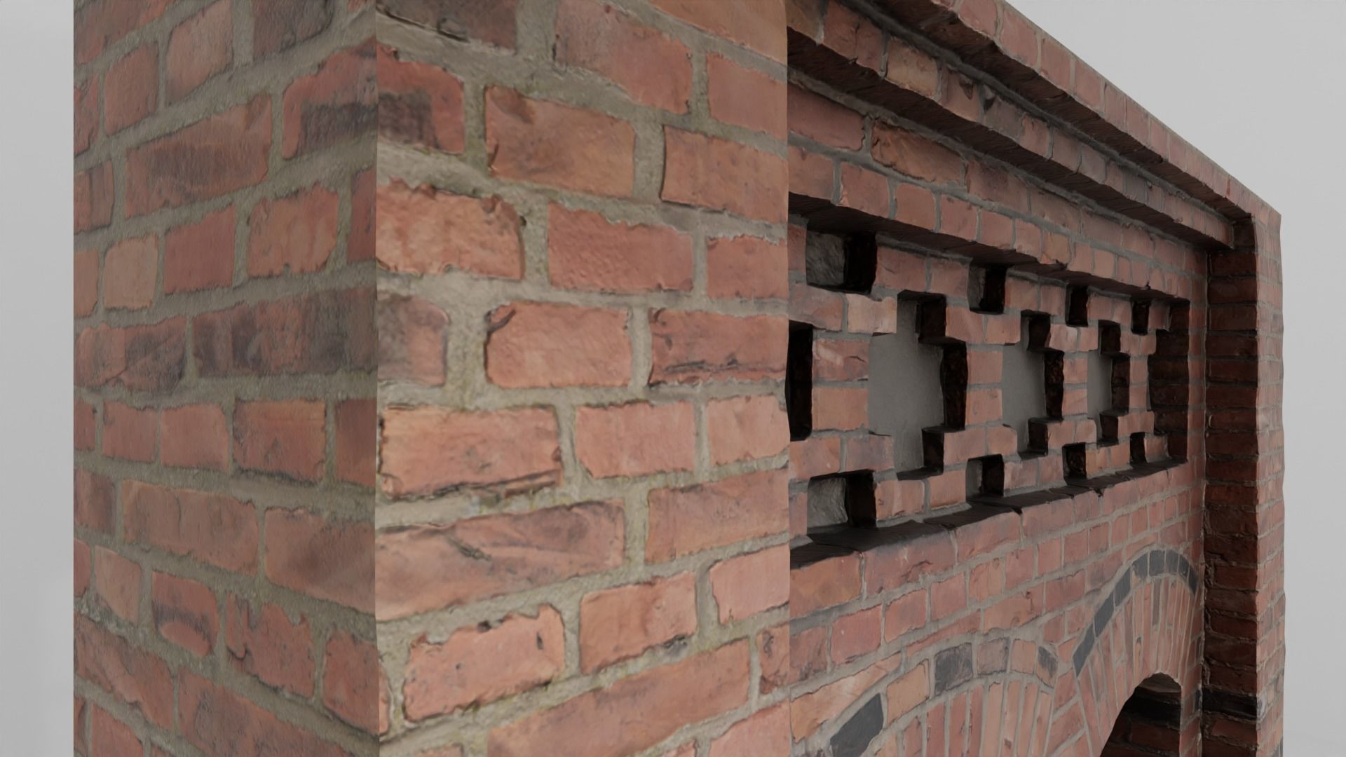 Modular Building Windows Low-poly 3D Low-poly 3D model_6