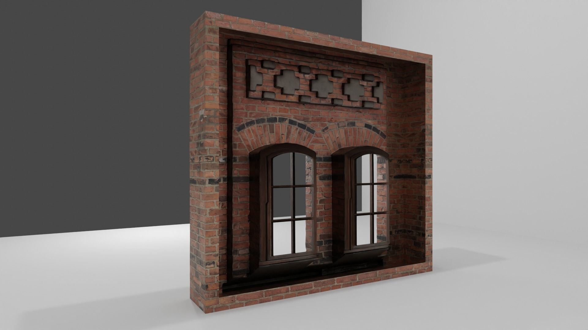 Modular Building Windows Low-poly 3D Low-poly 3D model_12