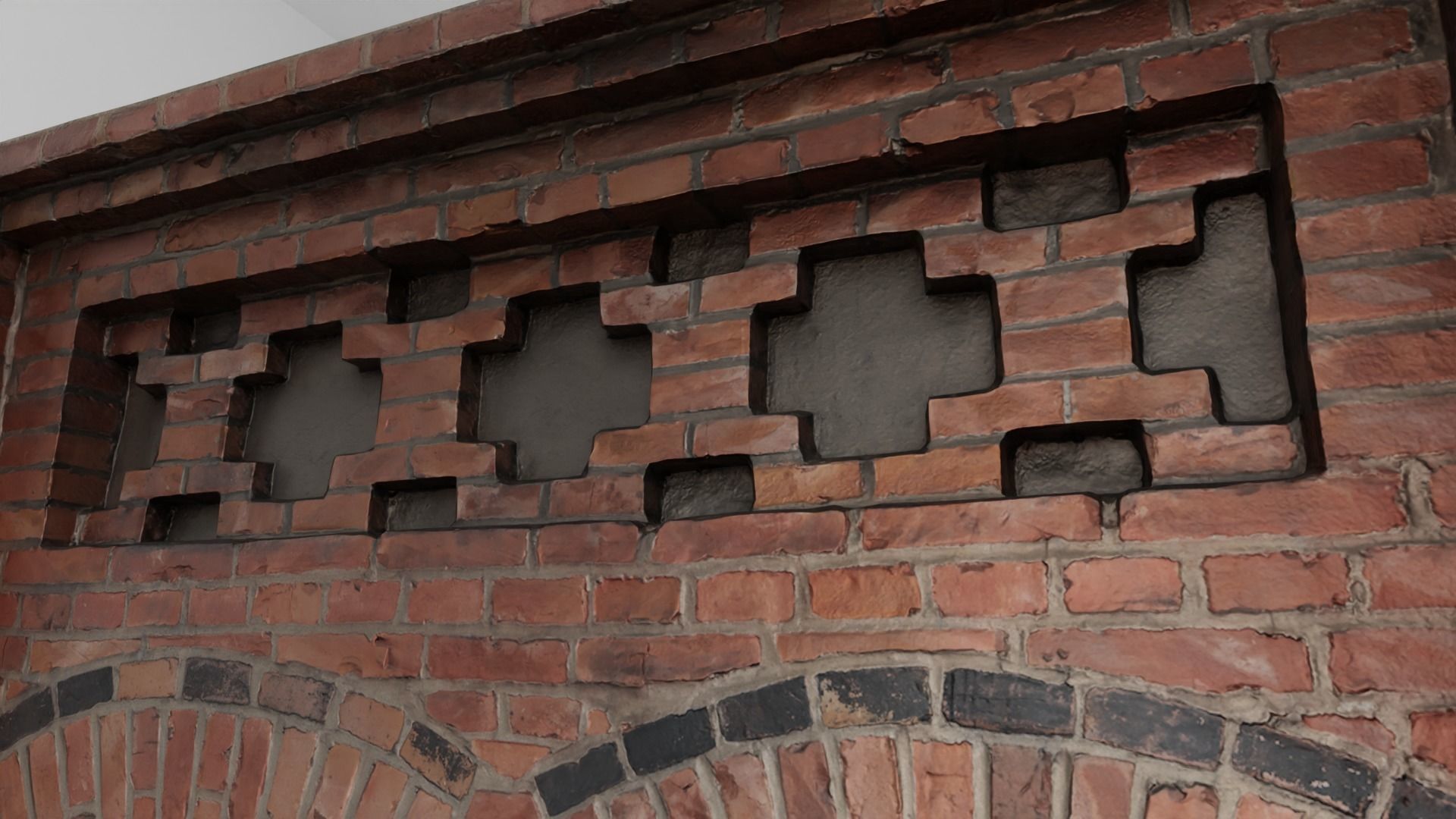 Modular Building Windows Low-poly 3D Low-poly 3D model_9