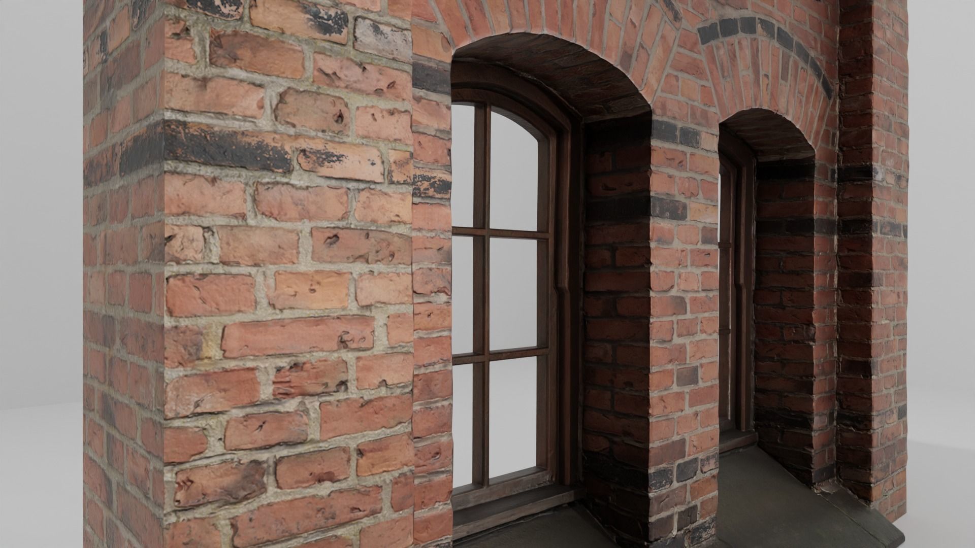 Modular Building Windows Low-poly 3D Low-poly 3D model_7
