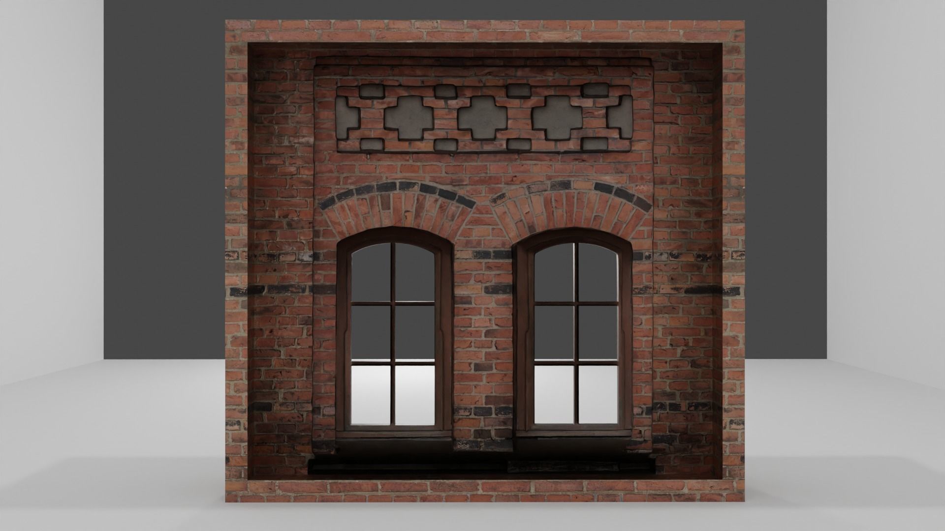 Modular Building Windows Low-poly 3D Low-poly 3D model_11