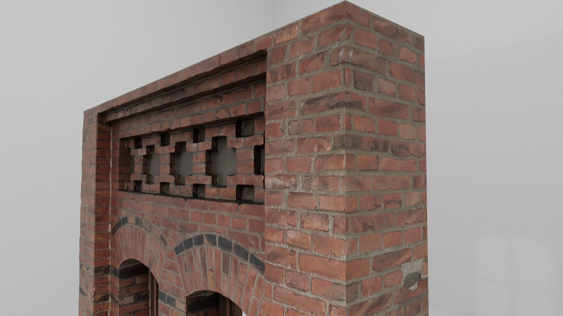 Modular Building Windows Low-poly 3D Low-poly 3D model_10