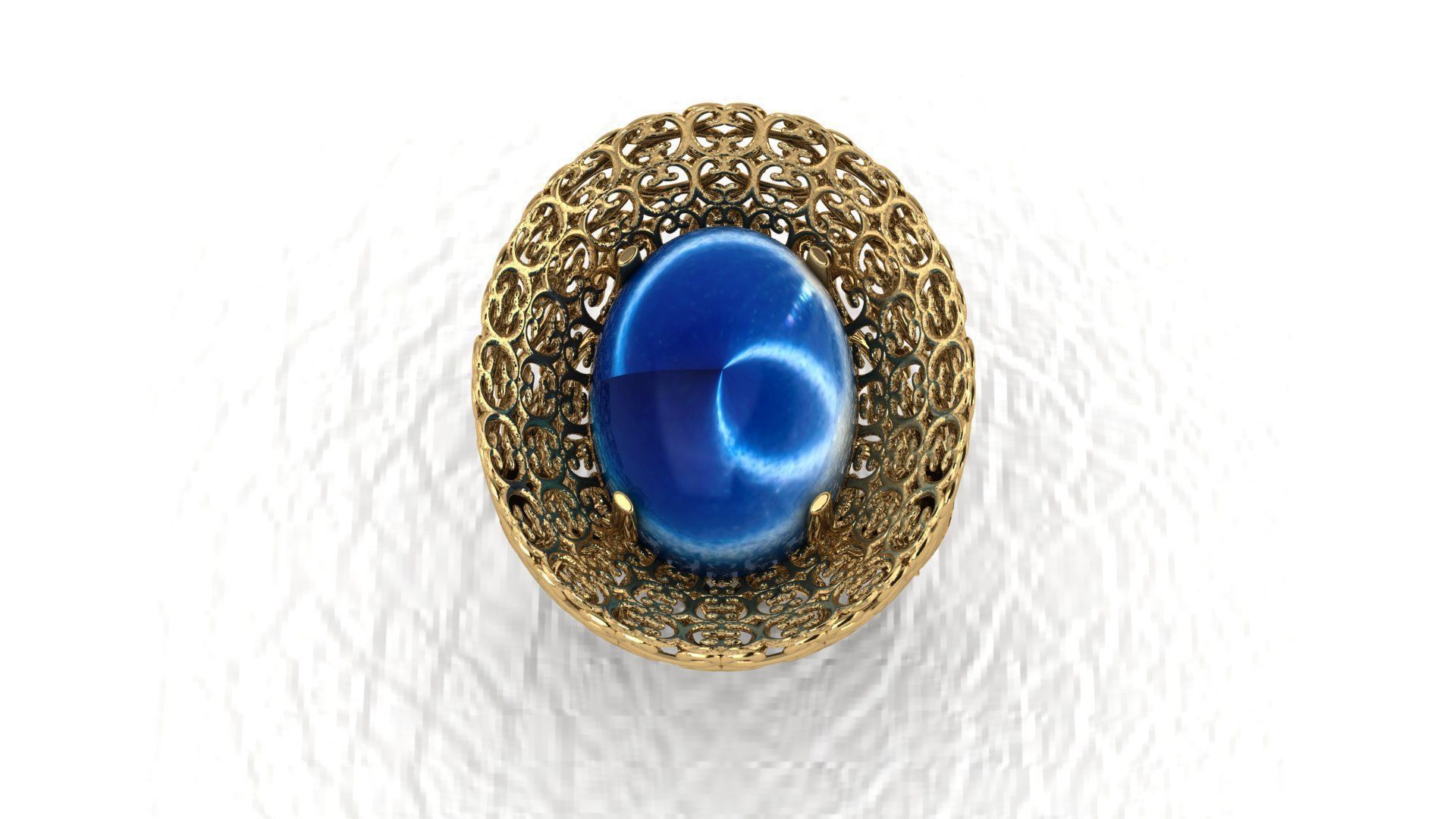 Fashion Ring 3D print model_4