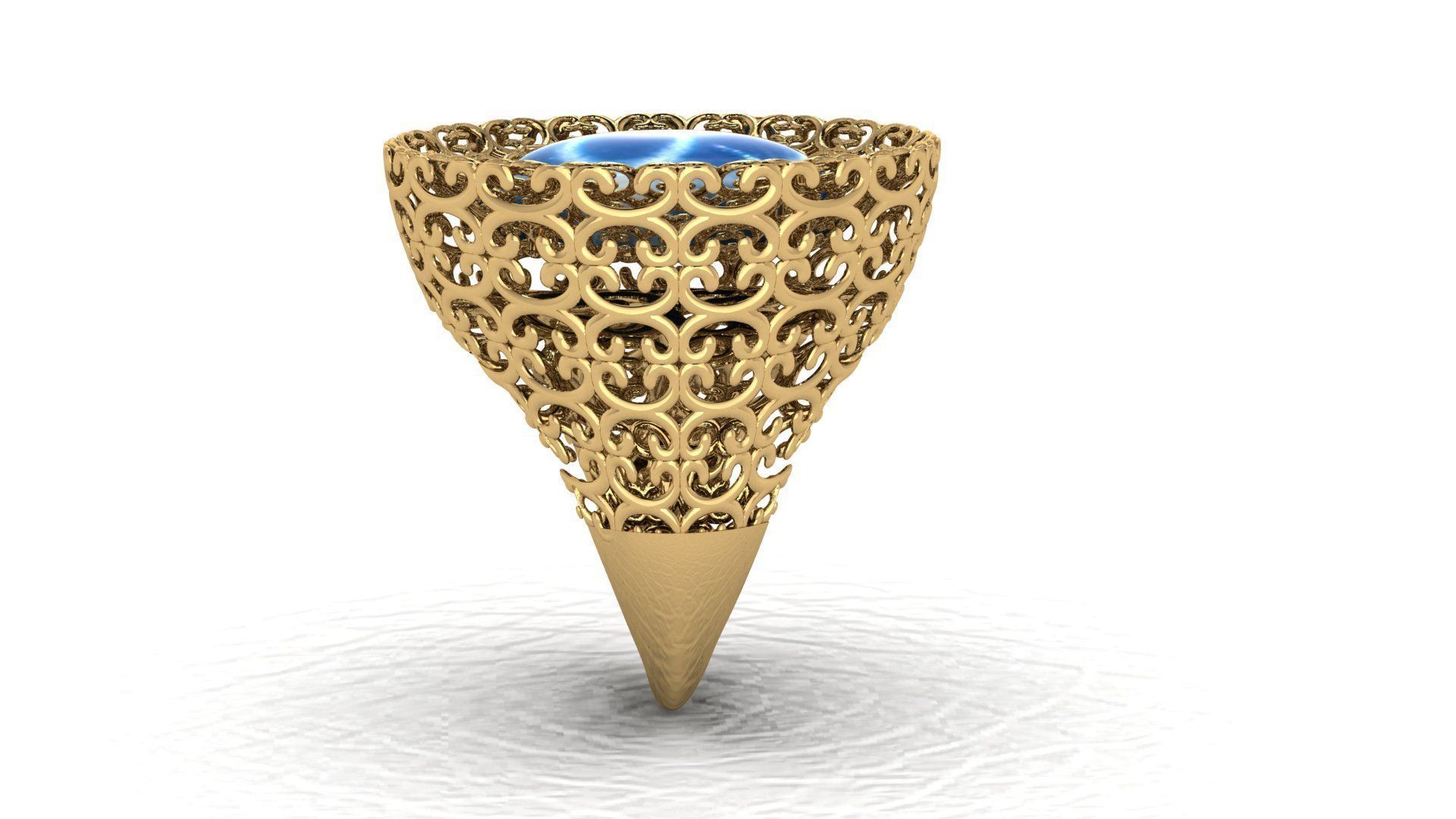 Fashion Ring 3D print model_2