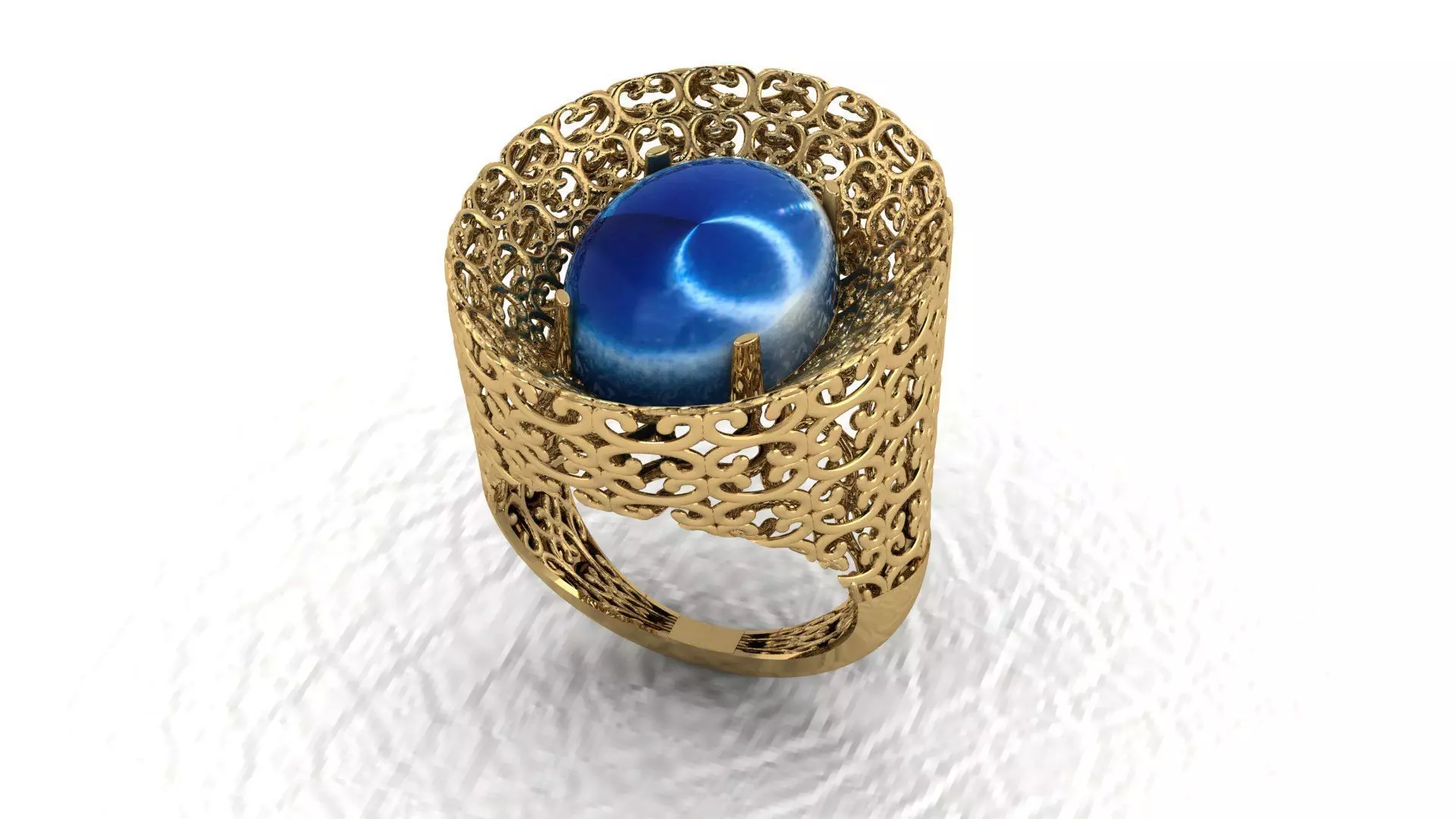 Fashion Ring 3D print model_0