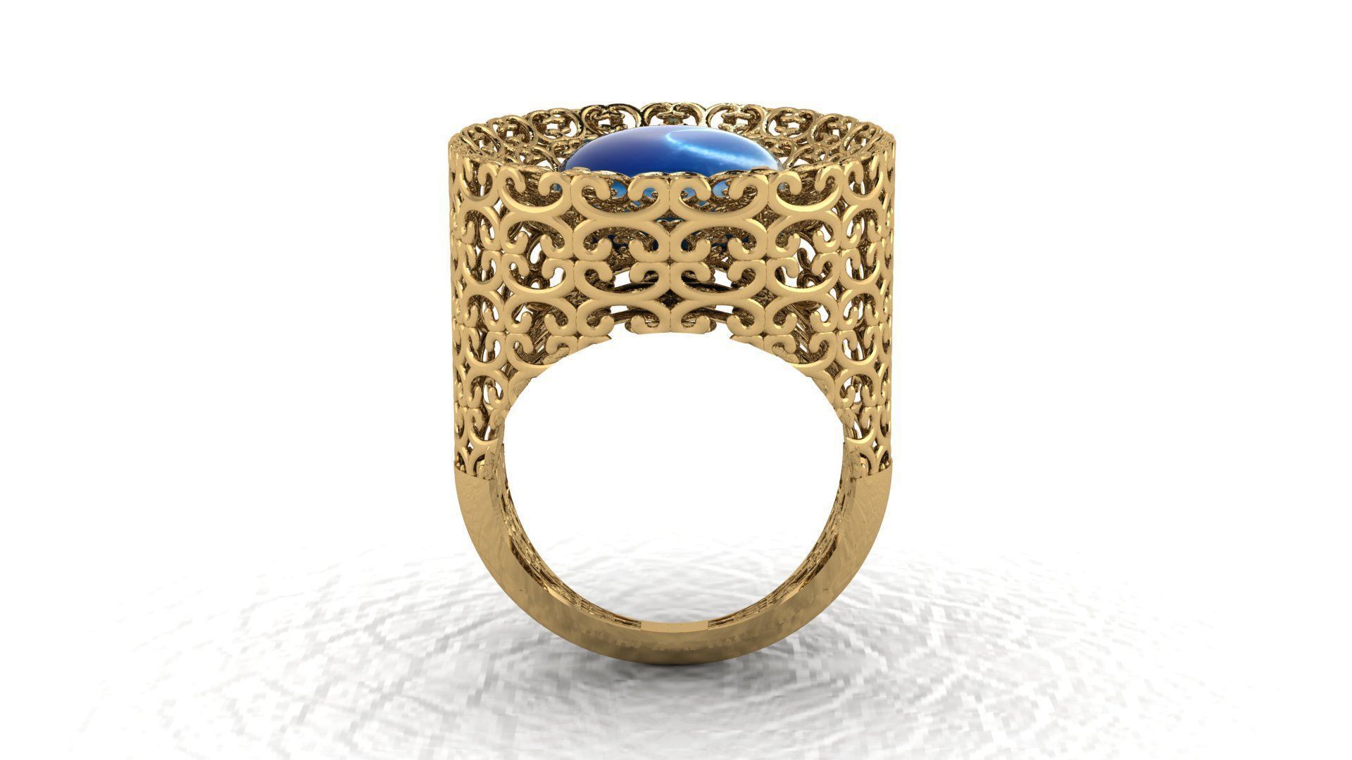 Fashion Ring 3D print model_3