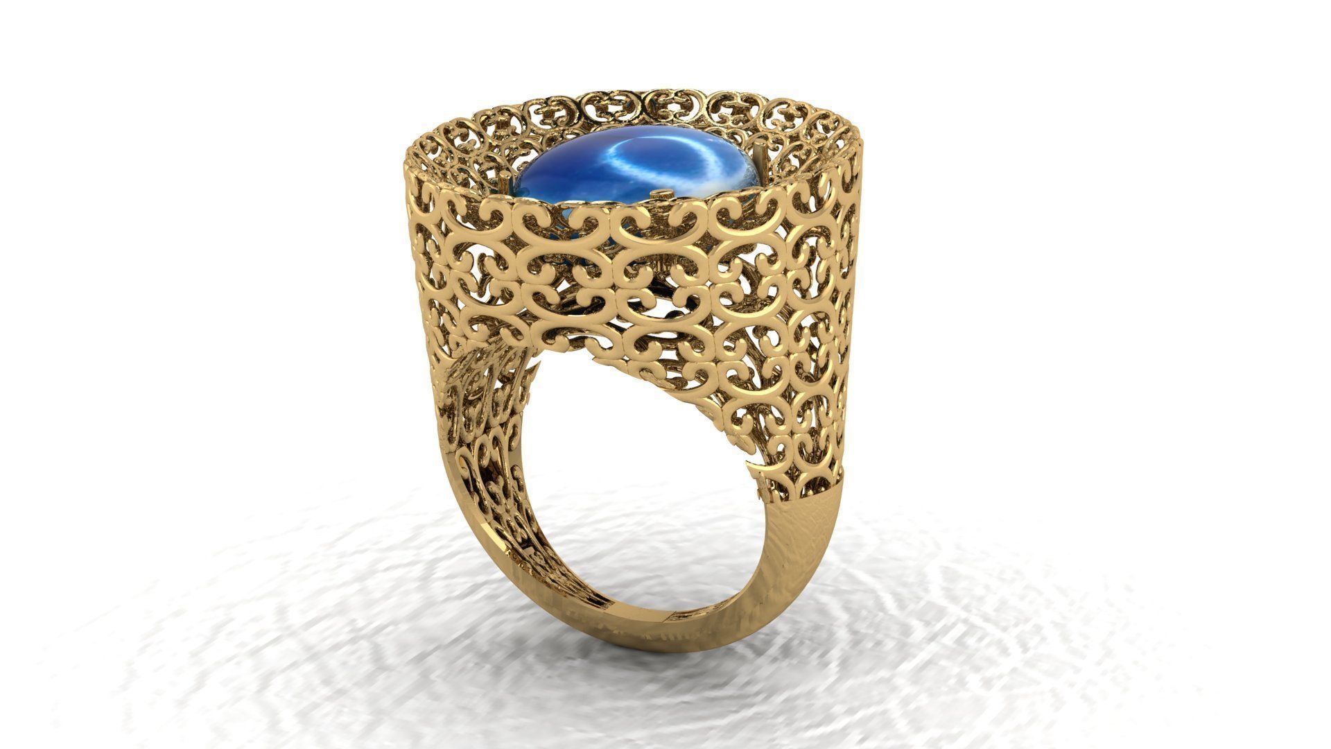 Fashion Ring 3D print model_1