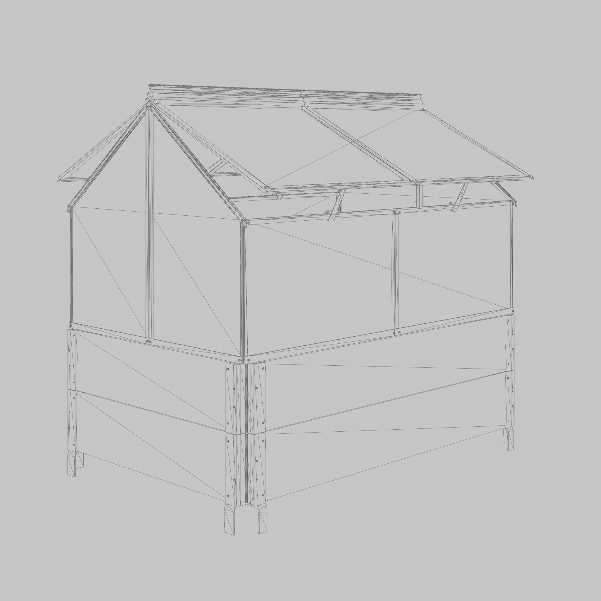 Greenhouse Gaia 3D Model Low-poly 3D model_5