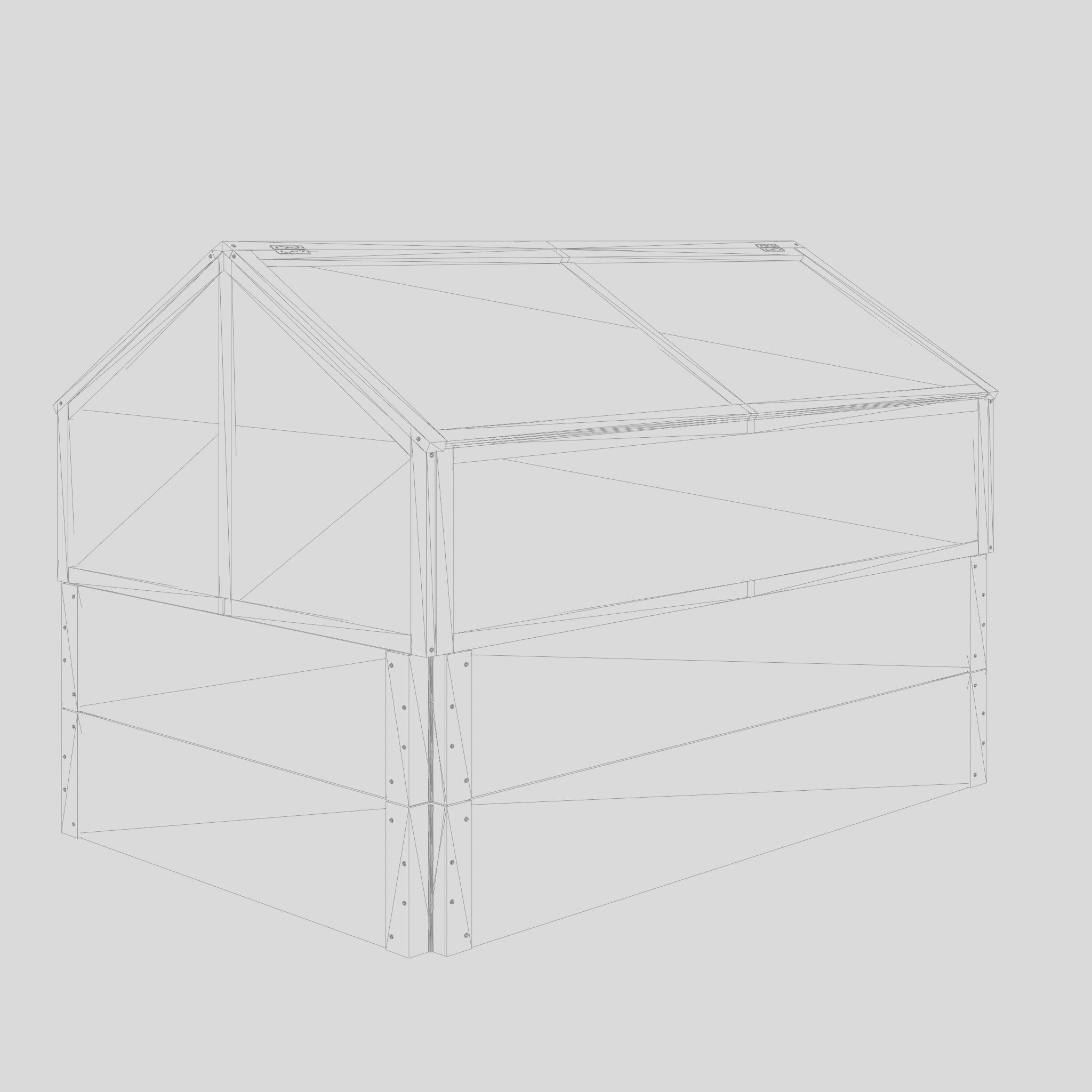 Greenhouse Stina 3D model Low-poly 3D model_5