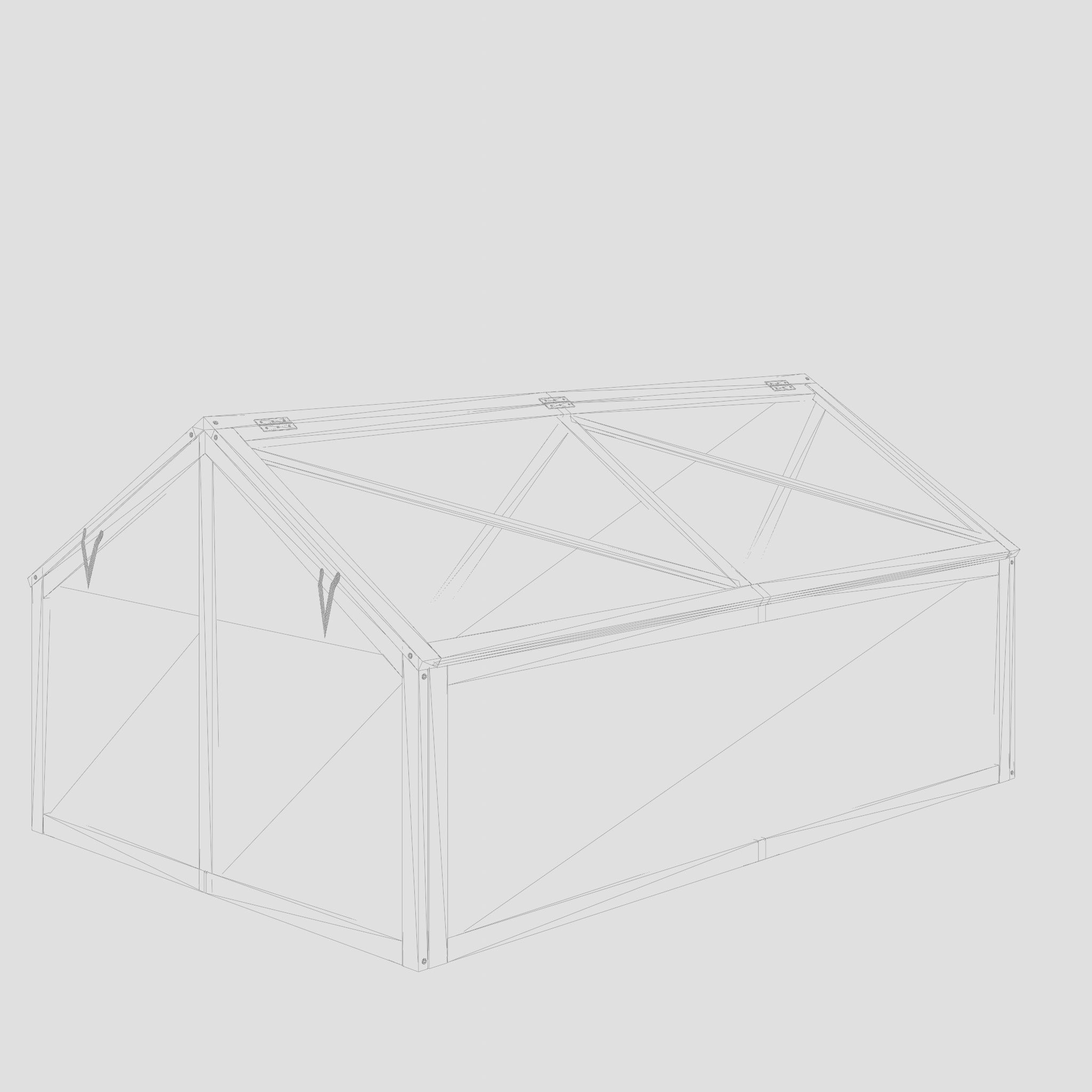 Greenhouse Ingrid 3D Model Low-poly 3D model_5