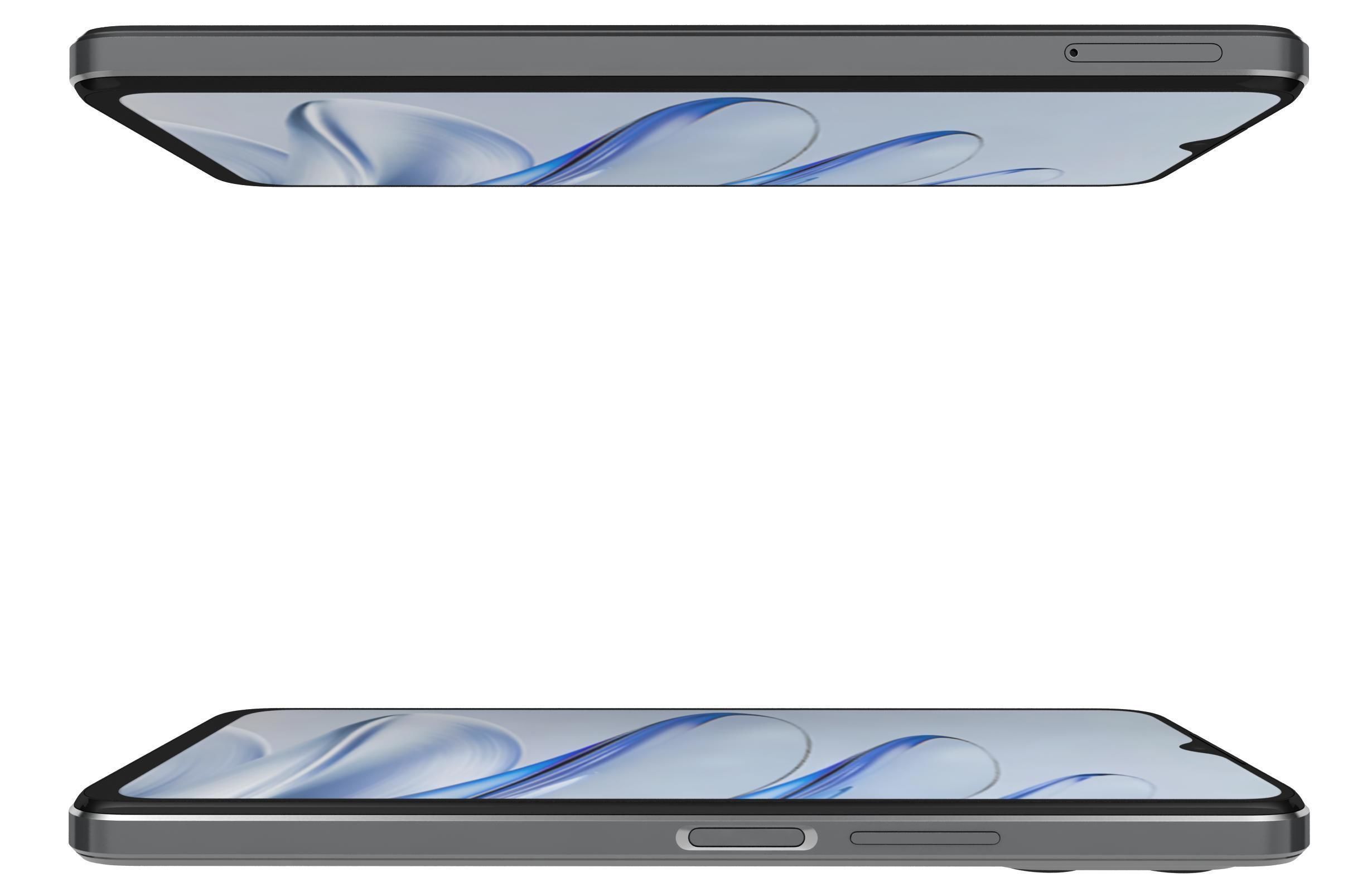 Honor 70 Lite Black Low-poly 3D model_9