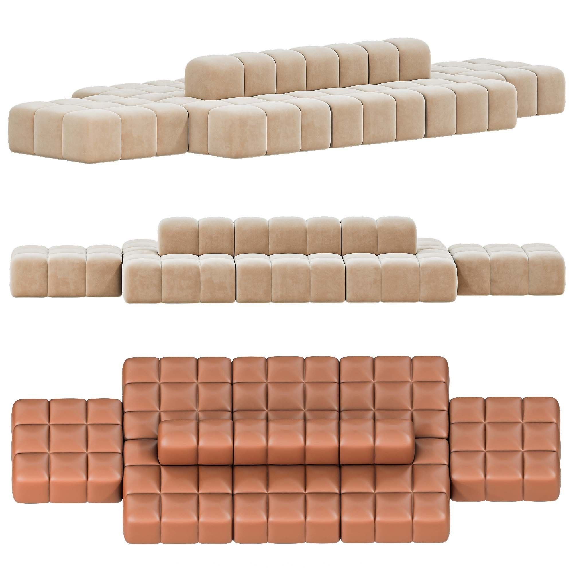 Sofa SACAI 4-MODULE 3D model_4