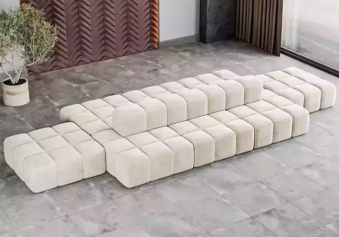 Sofa SACAI 4-MODULE 3D model