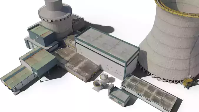 Nuclear Power Plant Assets 3D model