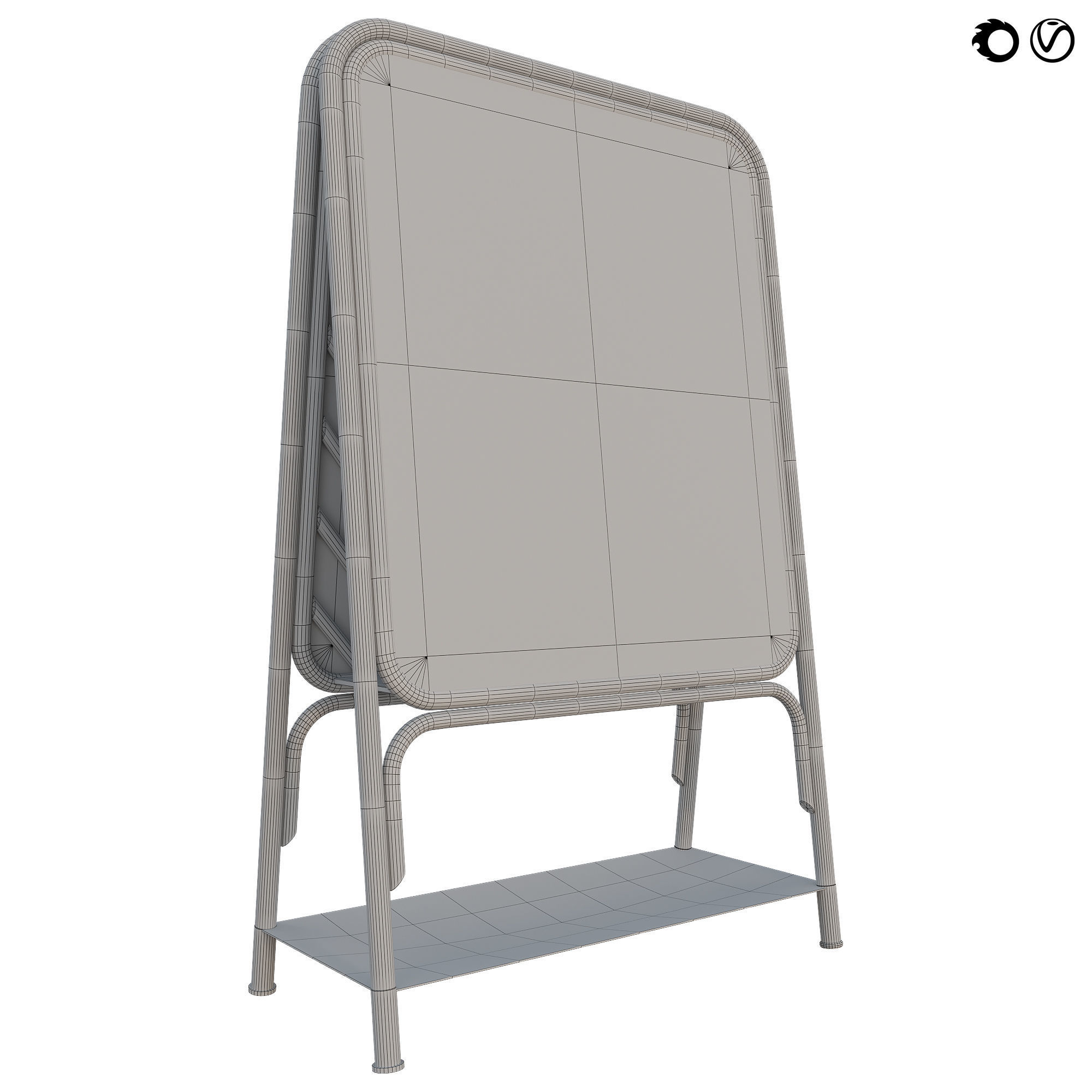 Rattan room divider PANO  3D model_1