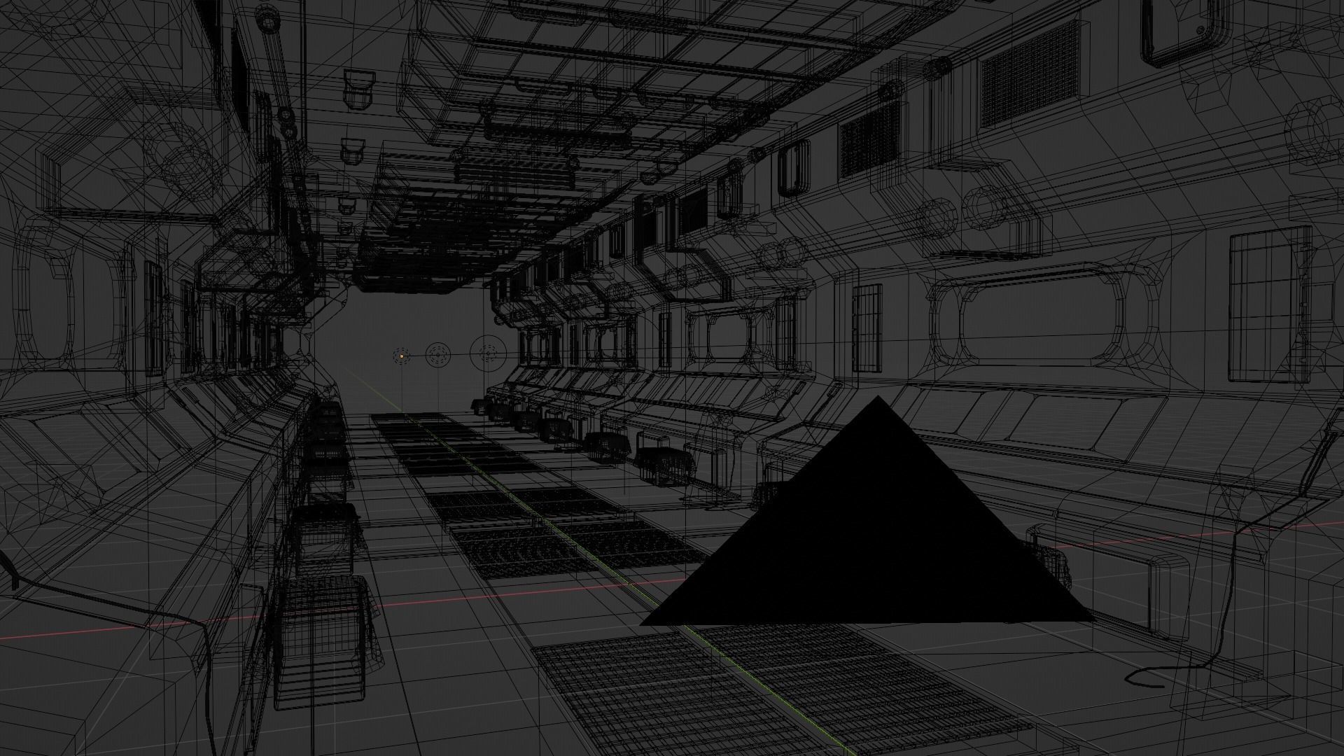 Sci-Fi Corridor 3D model_2