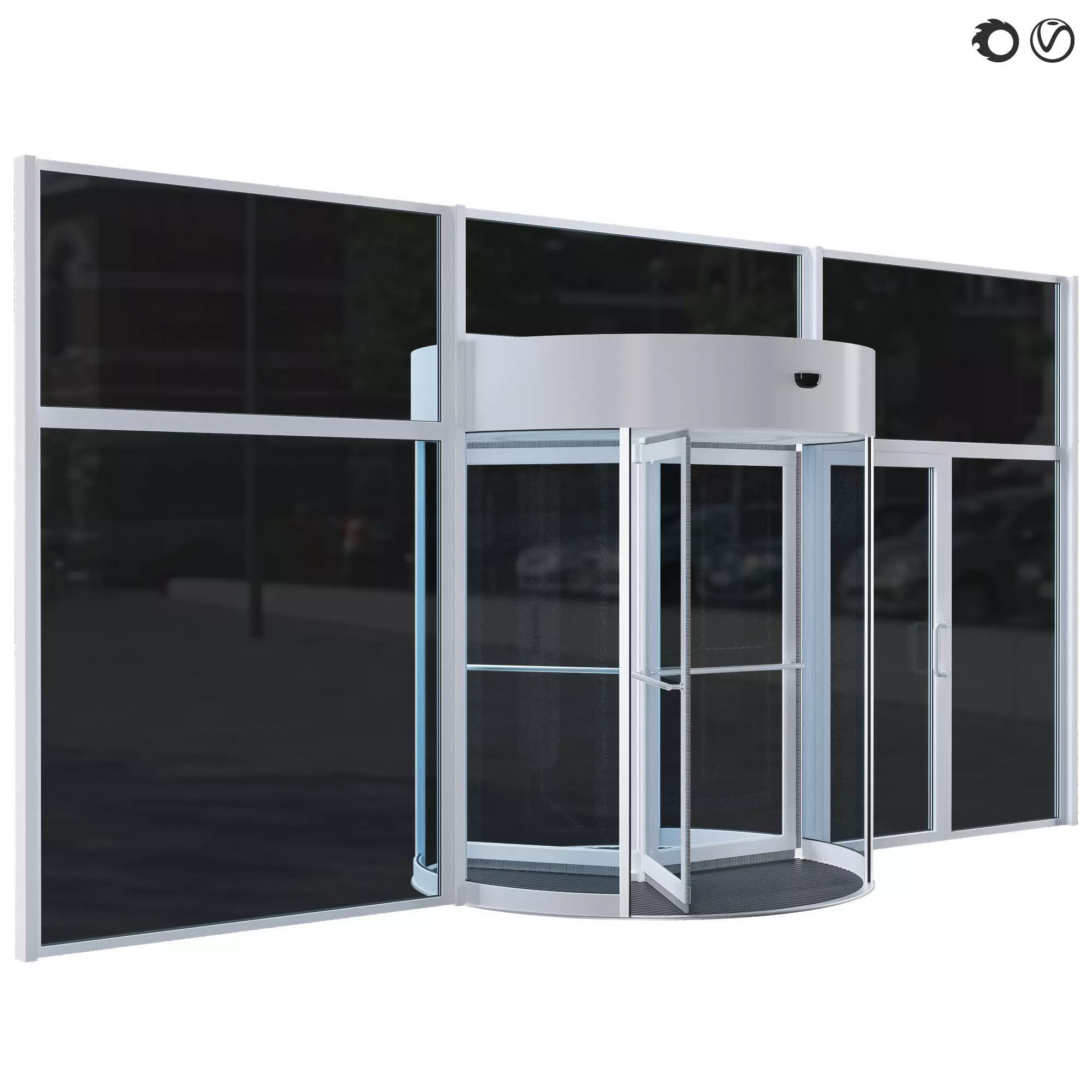 Revolving door  3D model_0