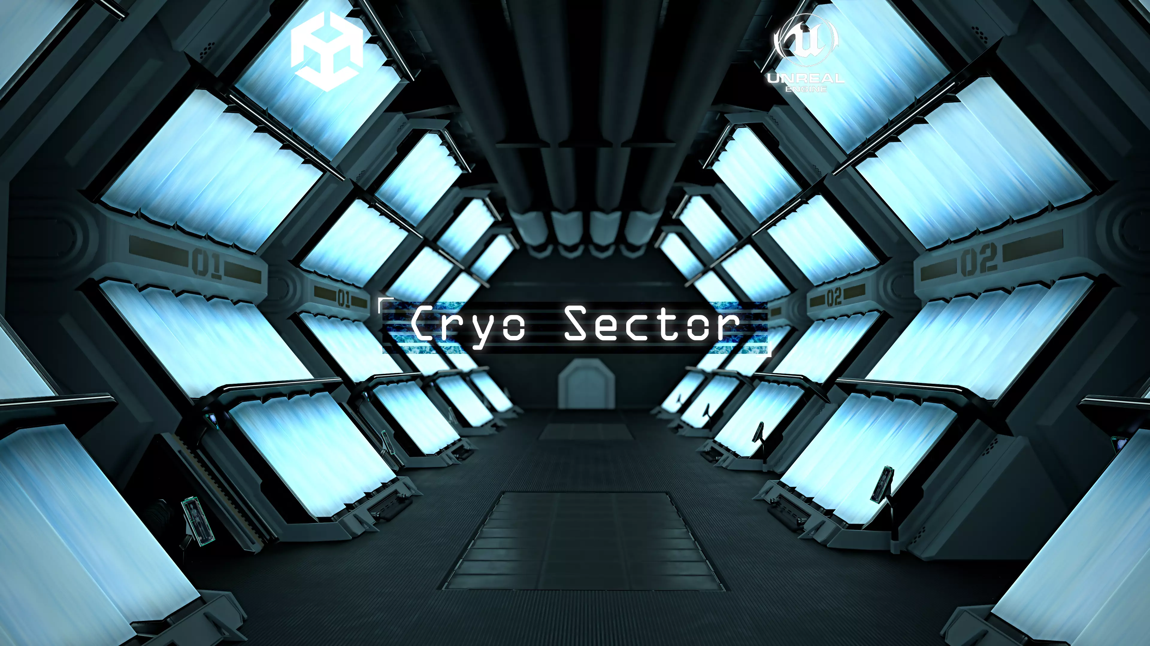 Location - Cryo Sector  Low-poly 3D model_0
